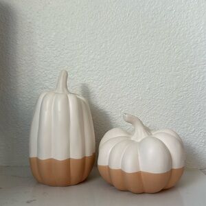 Neutral Ceramic Pumpkins